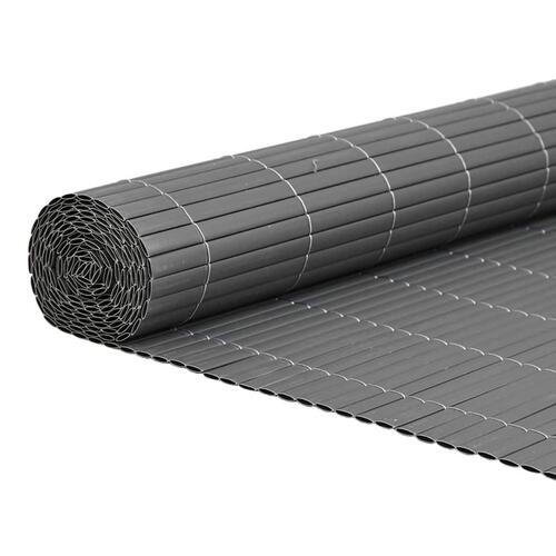 Havehegn dobbeltsidet 1,8x3 m PVC grå