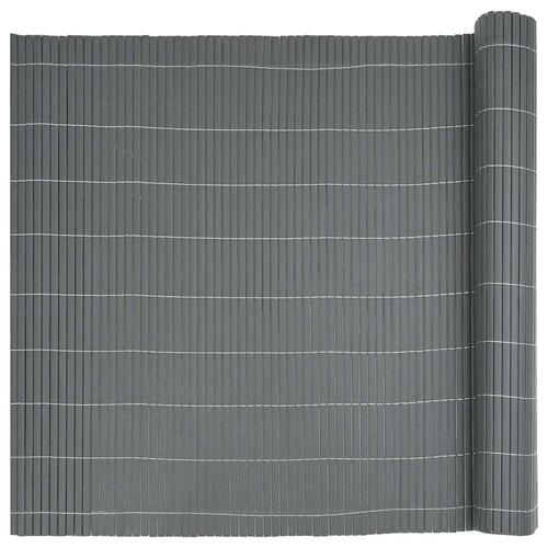 Havehegn dobbeltsidet 1,8x3 m PVC grå