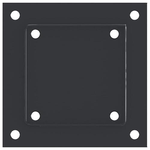 Stolpefødder firkantet 4 stk. 101x101 mm pulverlakeret stål