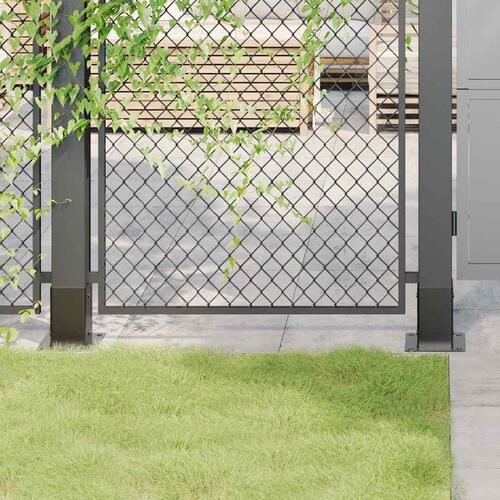Stolpefødder firkantet 4 stk. 81x81 mm pulverlakeret stål