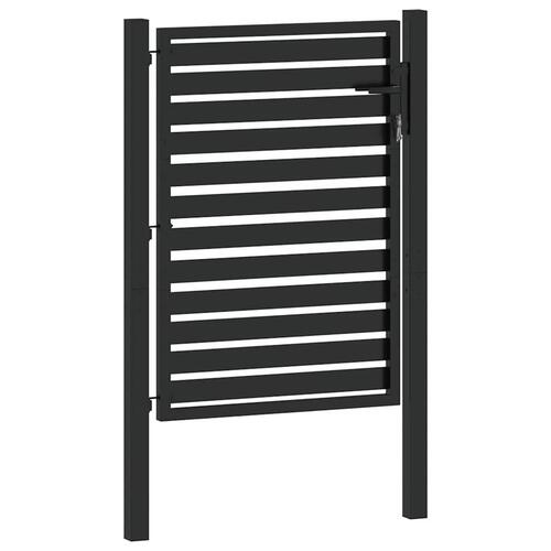 Havelåge låsbar 100x120 cm aluminium sort