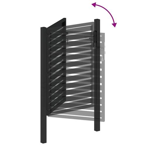 Havelåge låsbar 100x120 cm aluminium sort