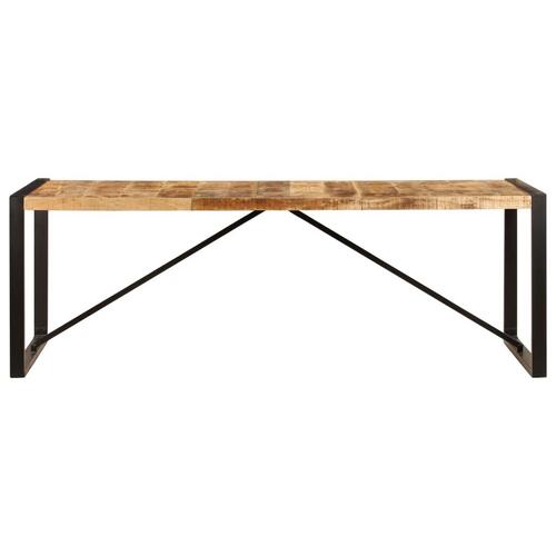 Spisebord 220 x 100 x 75 cm massivt mangotræ