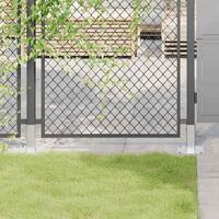 Stolpefødder firkantet 4 stk. 46x46 mm galvaniseret stål