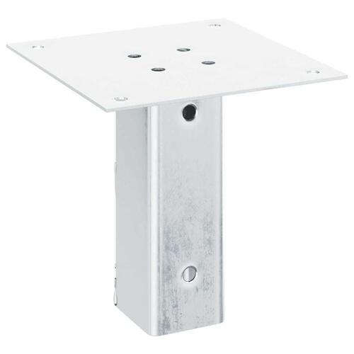 Stolpefødder firkantet 4 stk. 46x46 mm galvaniseret stål
