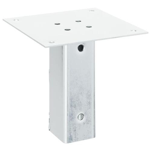 Stolpefødder firkantet 4 stk. 51x51 mm galvaniseret stål
