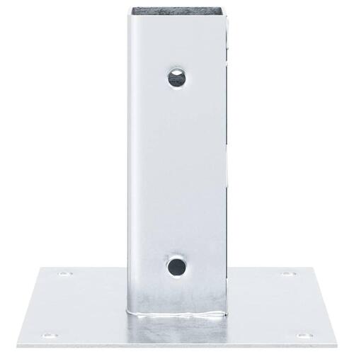 Stolpefødder firkantet 4 stk. 51x51 mm galvaniseret stål