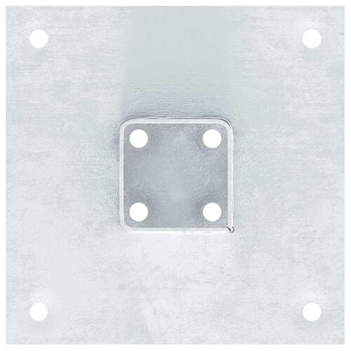 Stolpefødder firkantet 4 stk. 51x51 mm galvaniseret stål