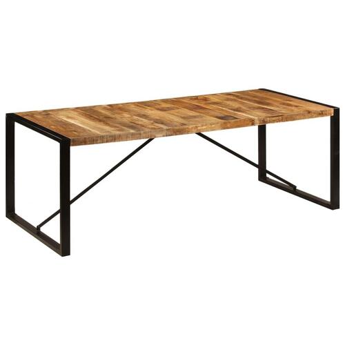 Spisebord 220 x 100 x 75 cm massivt mangotræ