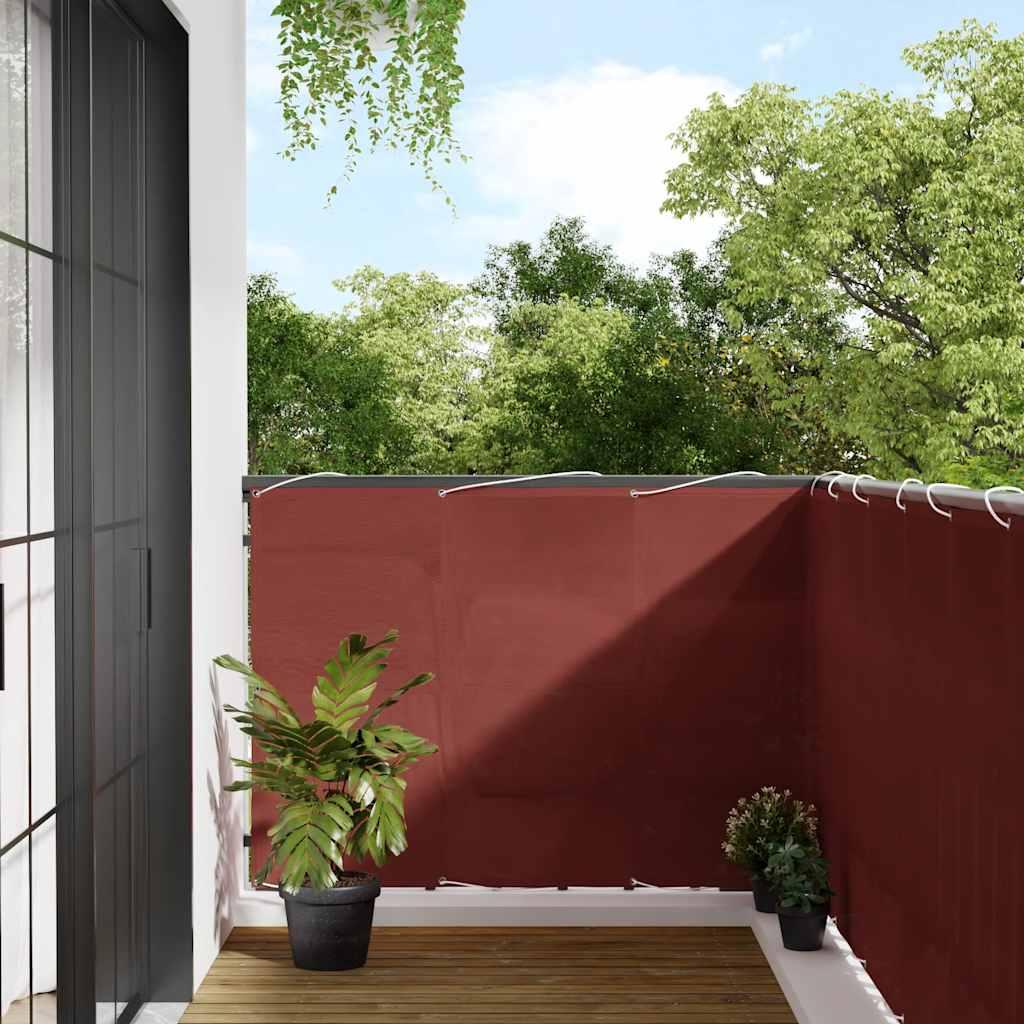 Altanafskærmning 120x800 cm 100 % polyester terrakottafarvet