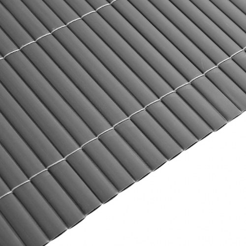 Havehegn dobbeltsidet 1,8 x 5 m PVC grå