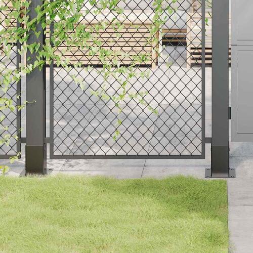 Stolpefødder firkantet 4 stk. 91x91 mm pulverlakeret stål