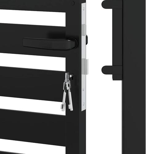 Havelåge låsbar 100x180 cm aluminium sort