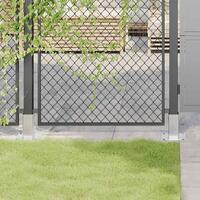 Stolpefødder firkantet 4 stk. 61x61 mm galvaniseret stål