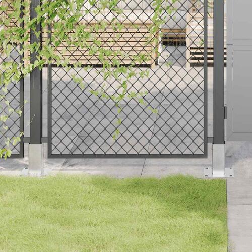 Stolpefødder firkantet 4 stk. 71x71 mm galvaniseret stål