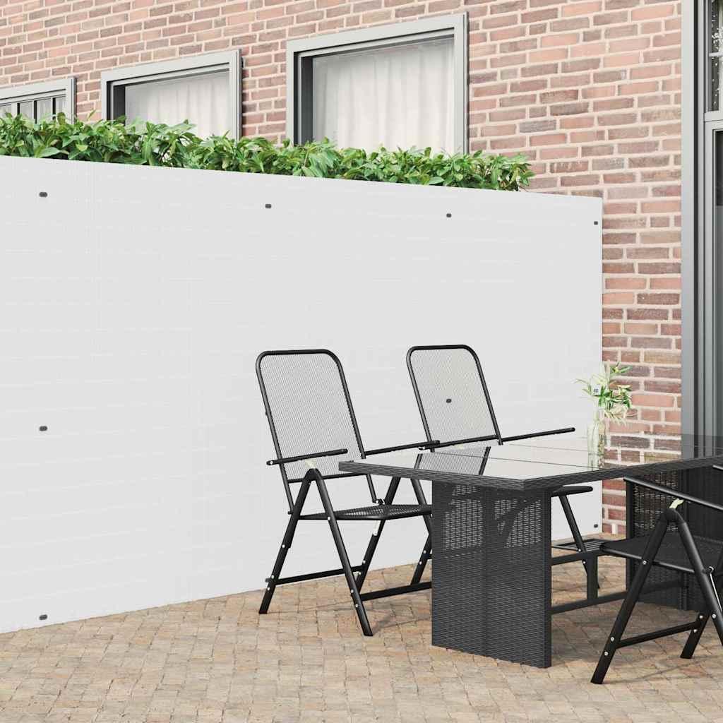 Havehegn dobbeltsidet 1,8x5 m PVC hvid