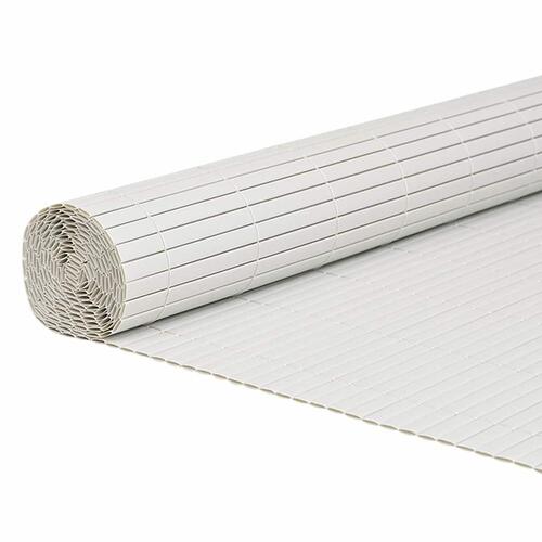 Havehegn dobbeltsidet 1,8x5 m PVC hvid