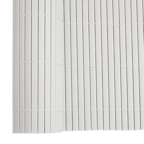 Havehegn dobbeltsidet 1,8x5 m PVC hvid