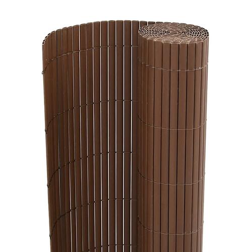 Havehegn dobbeltsidet 1,8x3 m PVC brun