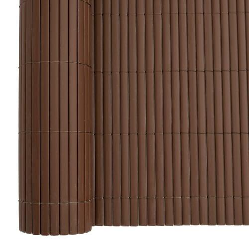 Havehegn dobbeltsidet 1,8x3 m PVC brun