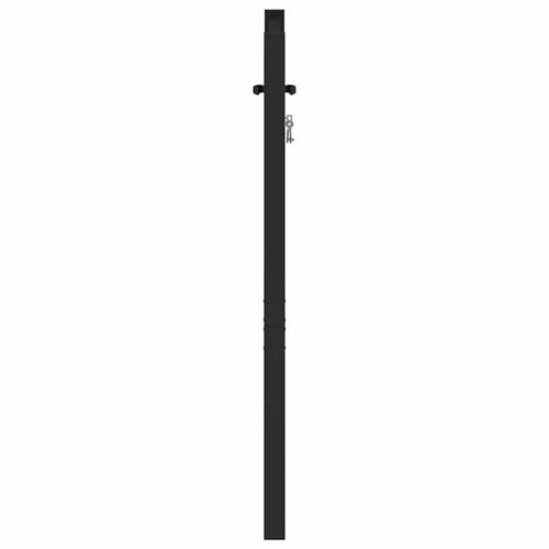 Havelåge låsbar 100x100 cm aluminium sort
