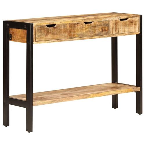 Skænk med 3 skuffer 110x35x75 cm massivt mangotræ