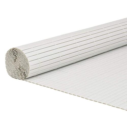 Havehegn dobbeltsidet 1,8x3 m PVC hvid
