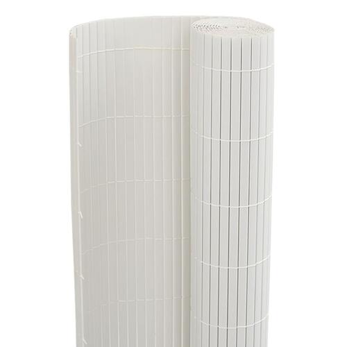 Havehegn dobbeltsidet 1,8x3 m PVC hvid