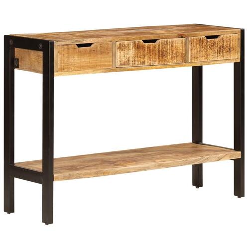 Skænk med 3 skuffer 110x35x75 cm massivt mangotræ