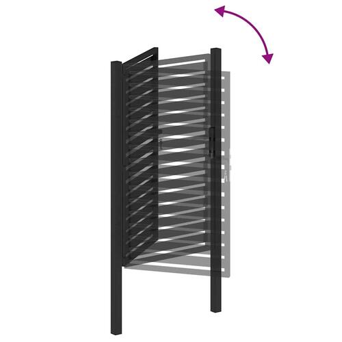 Havelåge låsbar 100x150 cm aluminium sort