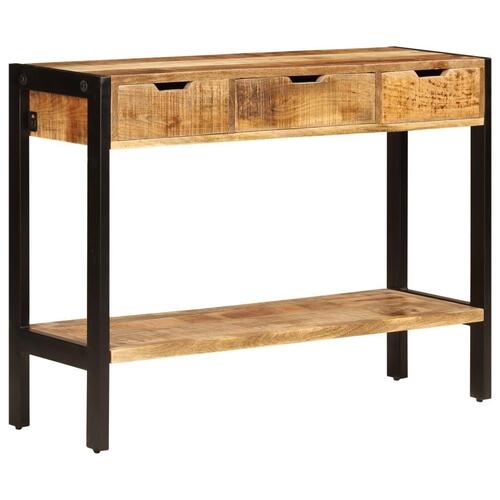 Skænk med 3 skuffer 110x35x75 cm massivt mangotræ