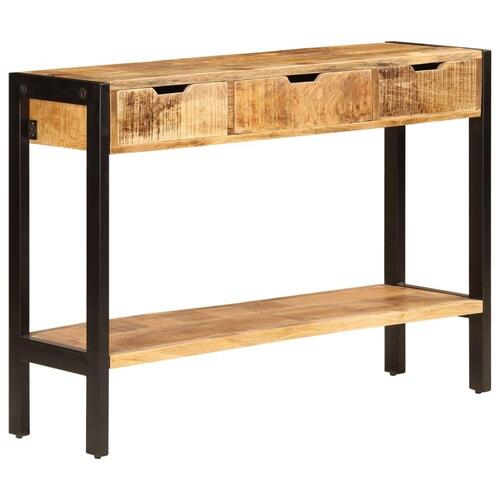 Skænk med 3 skuffer 110x35x75 cm massivt mangotræ