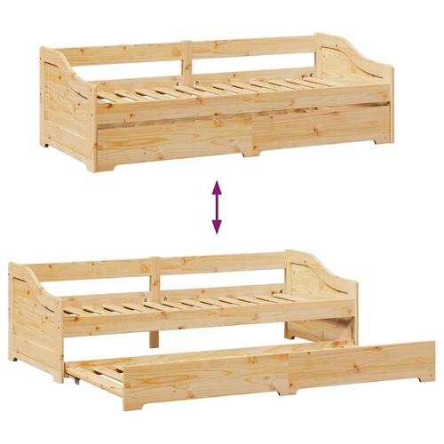 Daybed med trusse uden madras IRUN 90x200 cm
