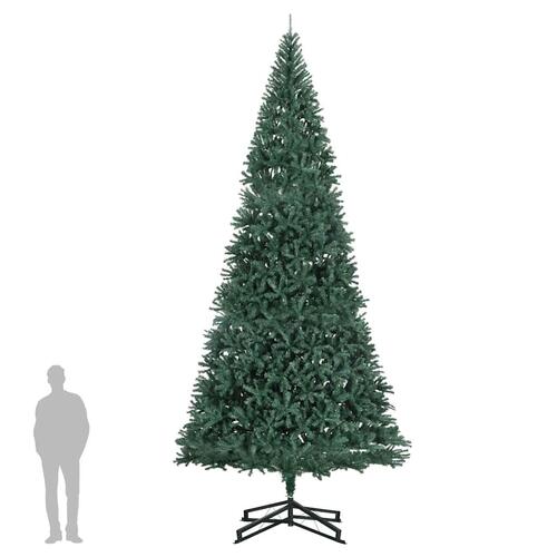 Kunstigt juletræ med fod 500 cm PVC grøn