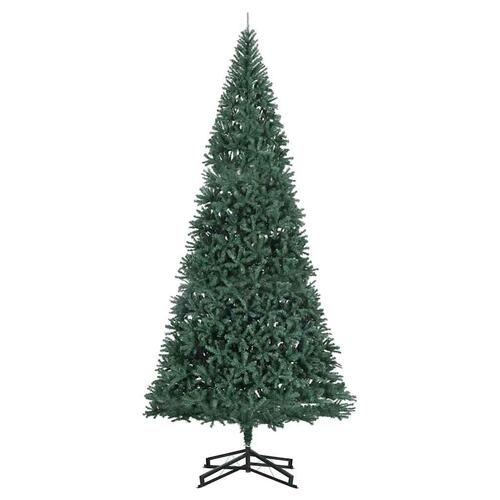 Kunstigt juletræ med fod 500 cm PVC grøn