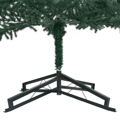 Kunstigt juletræ med fod 500 cm PVC grøn
