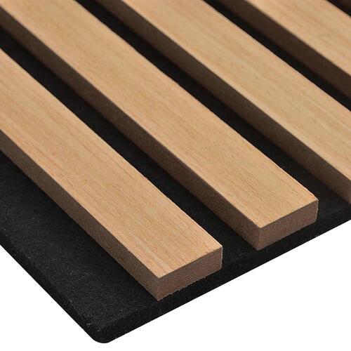 Akustikpanel 8 stk. med spalter 60,5x60 cm egefiner