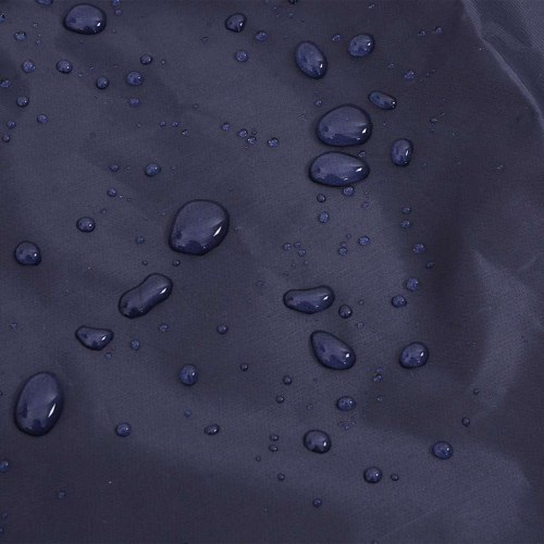 Hunderegnfrakke med refleksstriber polyester L marineblå