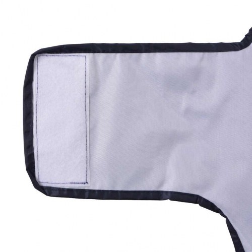 Hunderegnfrakke med refleksstriber polyester L marineblå