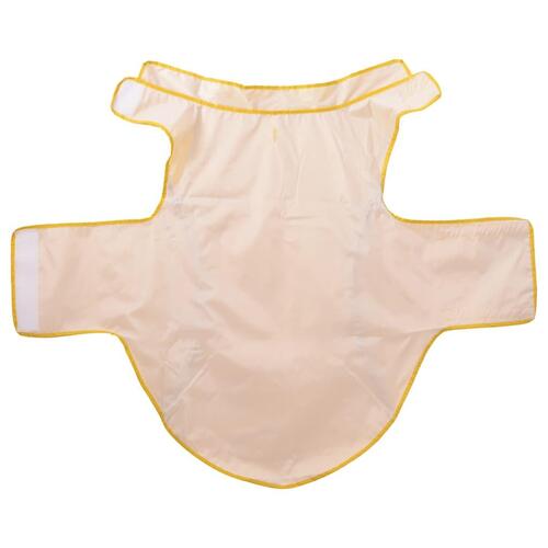 Hunderegnfrakke med refleksstriber polyester 4XL gul