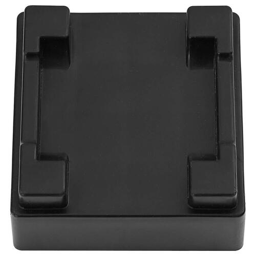 Møbelruller 4 stk. med løfter 13,5x13,5x4,2 cm 300 kg sort