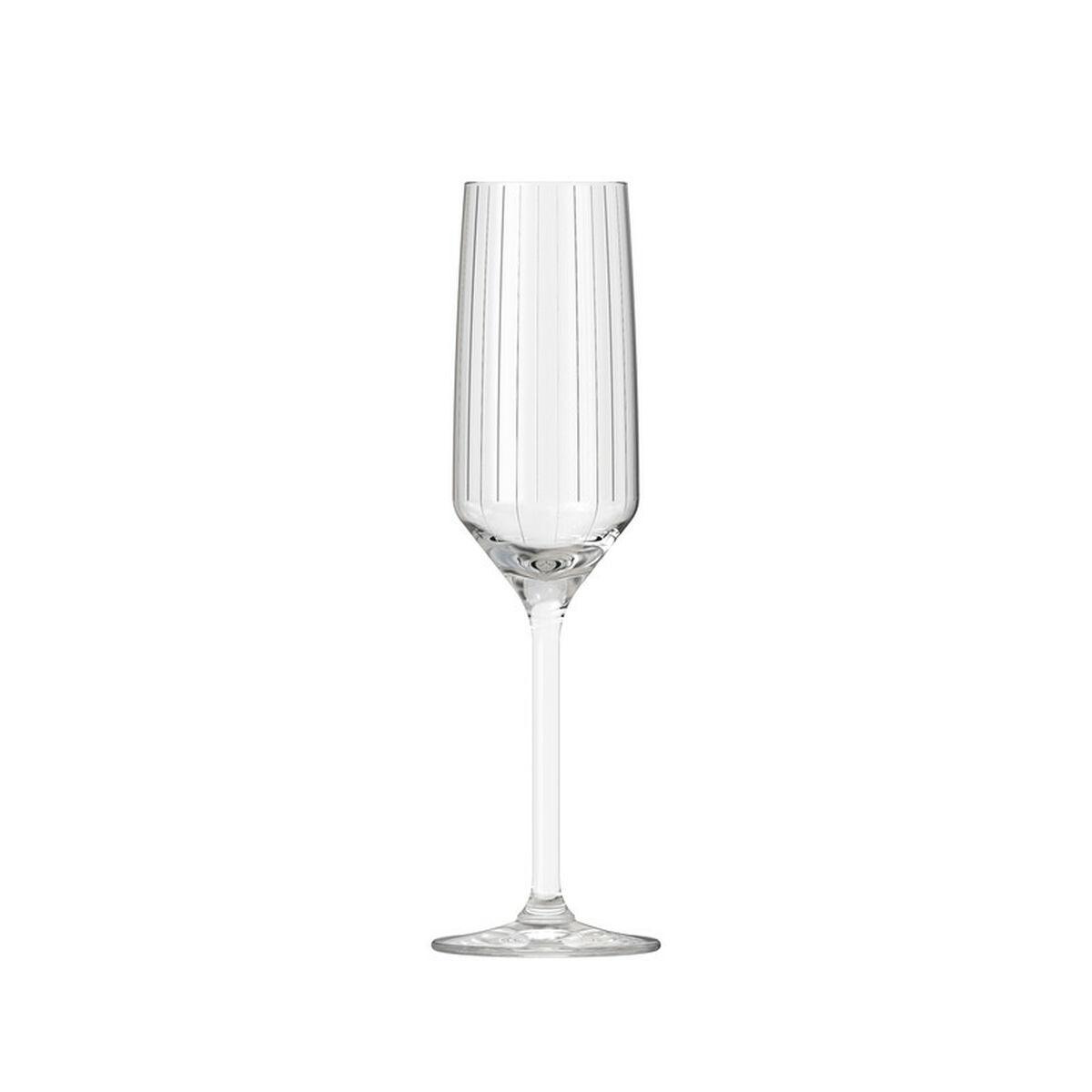 Inde Champagneglas Carre Optics - sæt af 6