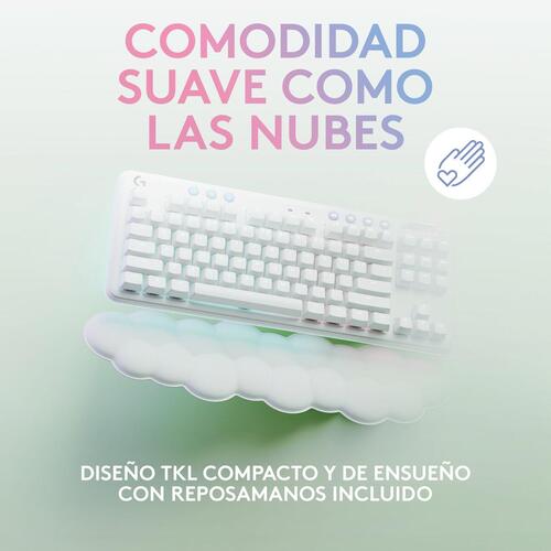 Gaming-tastatur Logitech Hvid Spansk qwerty QWERTY (OUTLET A)