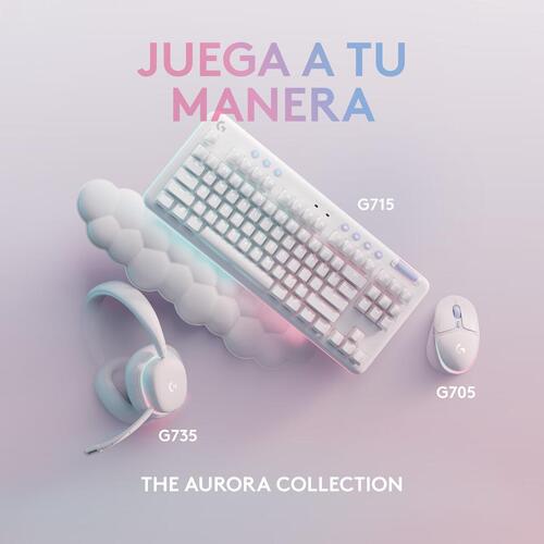 Gaming-tastatur Logitech Hvid Spansk qwerty QWERTY (OUTLET A)