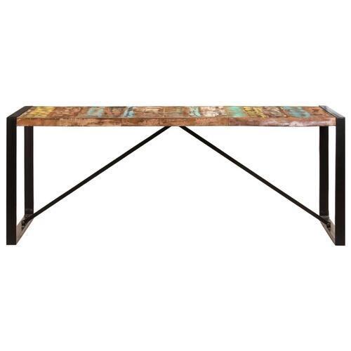 Spisebord 200x100x75 cm massivt genbrugstræ
