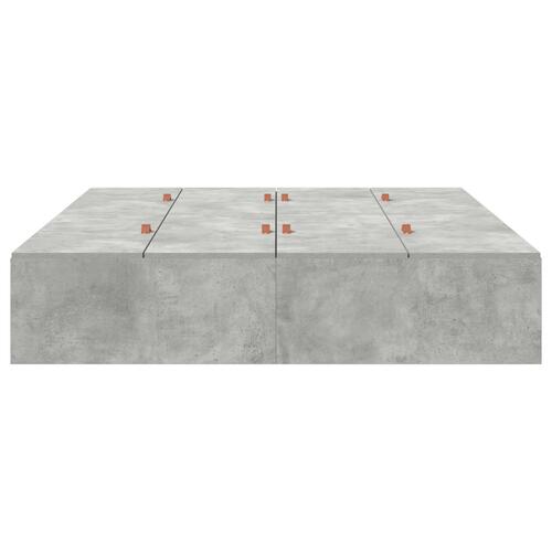 Opbevarings Seng Ramme Beton Grå 160x200 cm