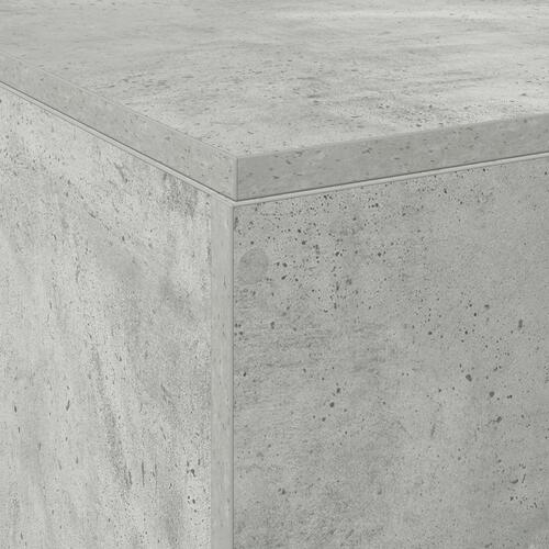 Opbevarings Seng Ramme Beton Grå 160x200 cm