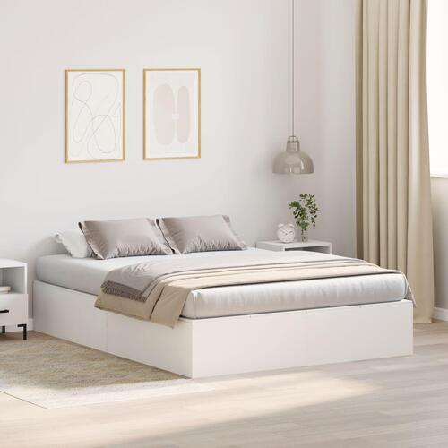Opbevaringsseng Hvid 140x190 cm