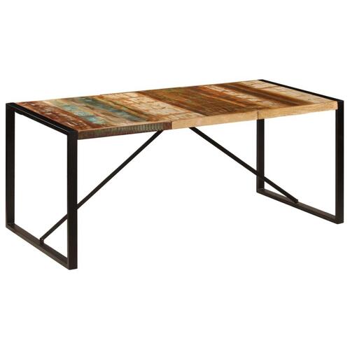 Spisebord 180x90x75 cm massivt genbrugstræ