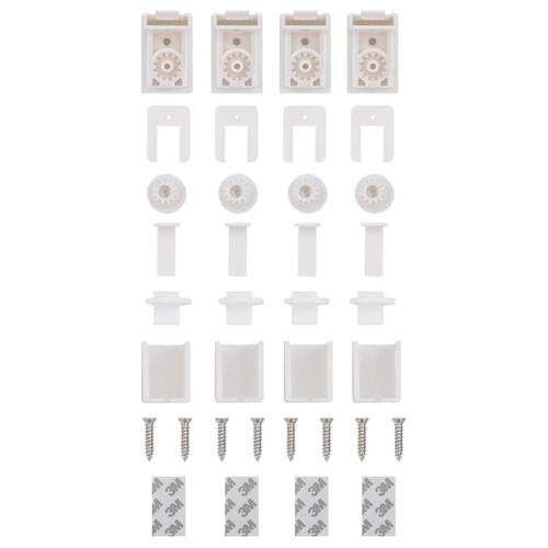 Plisségardin Hvid 50x150 cm Stofbredde 49,4 cm Polyester (OUTLET A)